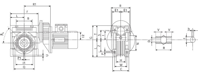 Габаритные размеры CHTPC/CHM-CHME