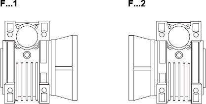 Позиции фланцев выходного вала для CHM 030-130