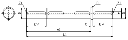 Двусторонний вал KTM